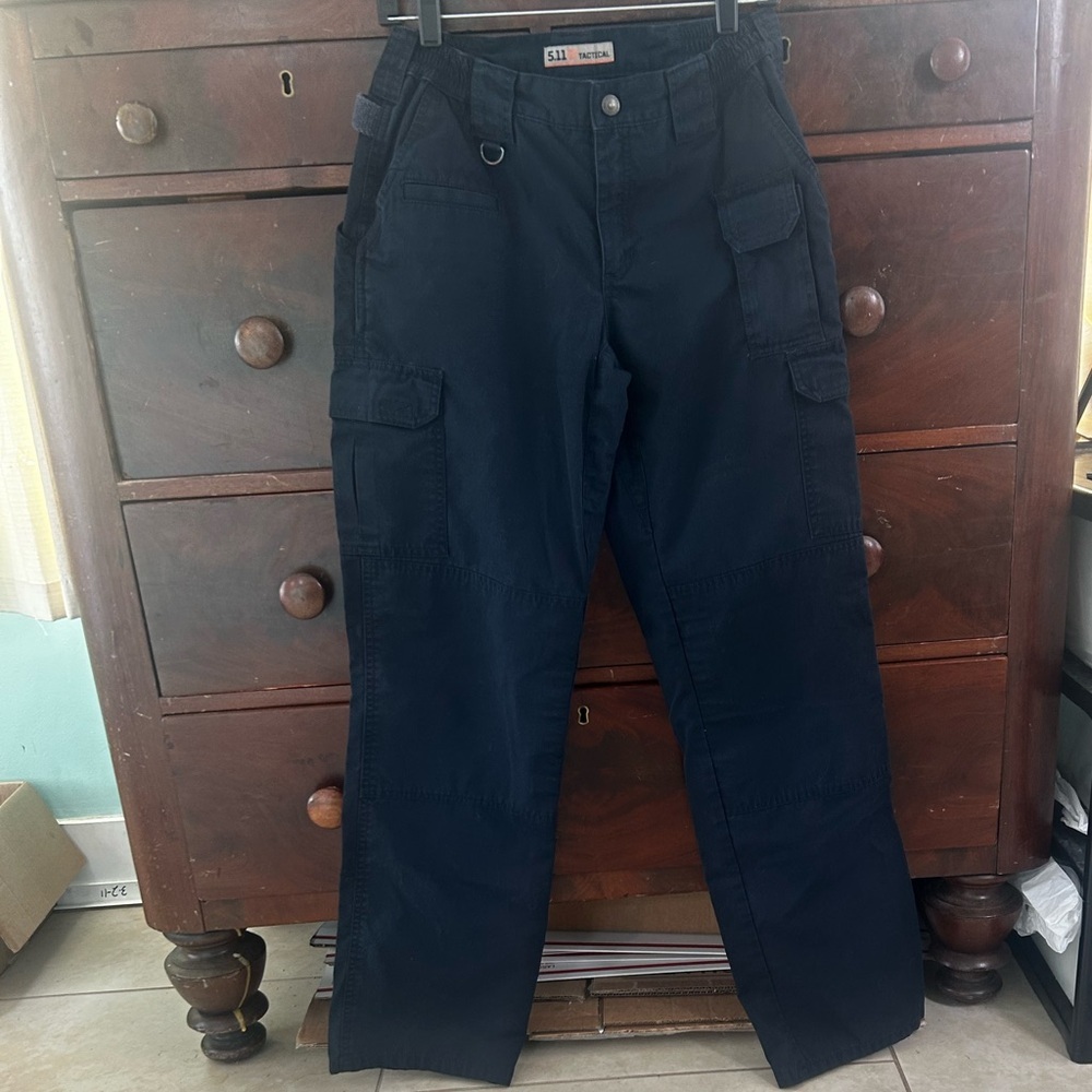 5.11 Tactical Dark Navy Cargo Durable Tactical Pant KVR EMS Work Pocket Womens 8
